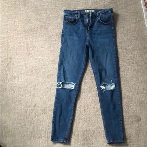 Top shop skinny blue jeans